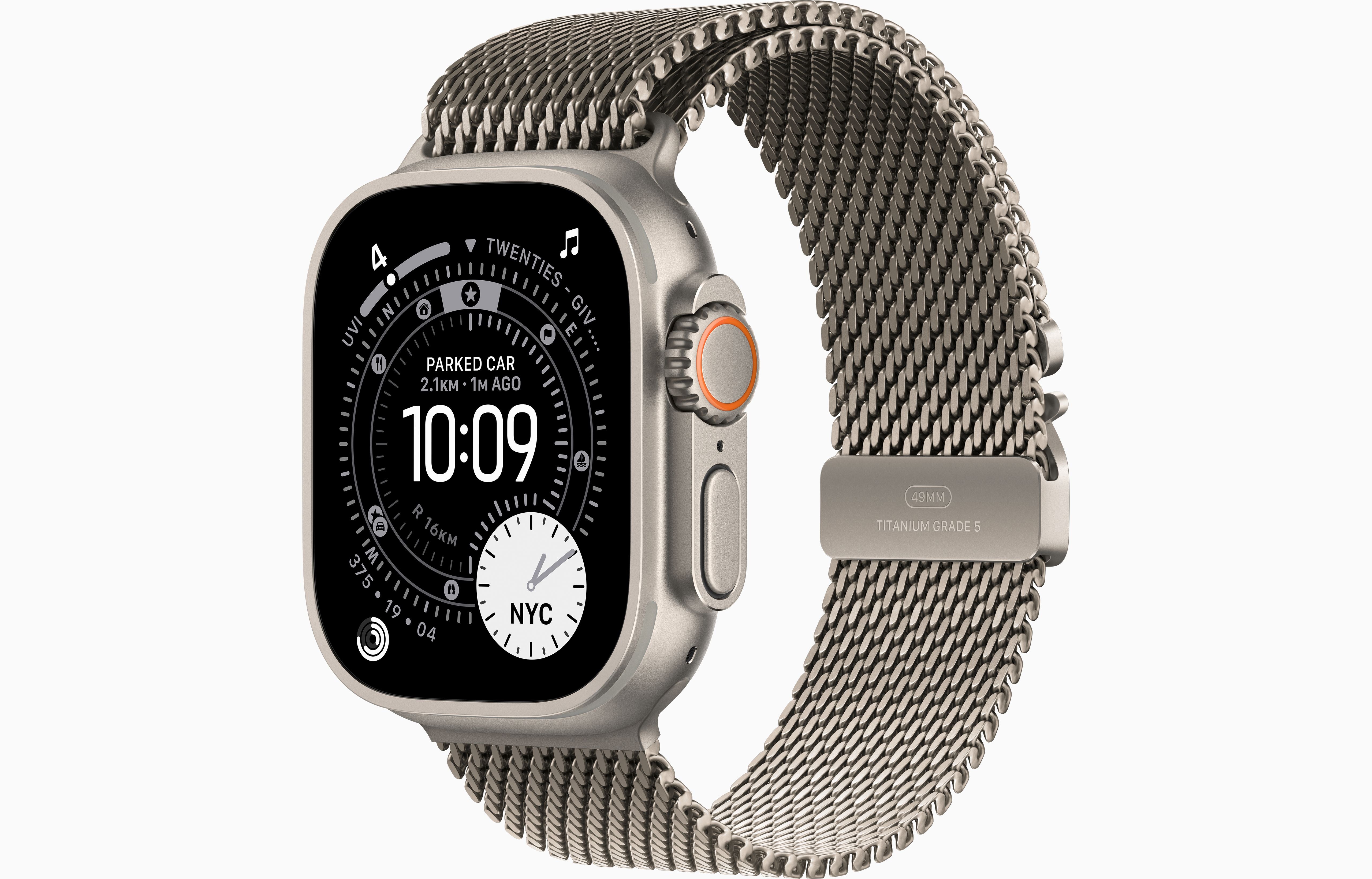Apple Watch Ultra 3 GPS + Cellular, 49mm Natural Titanium Case
